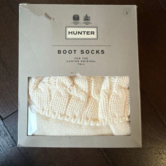 Hunter boot socks cream color for tall original boots - Picture 1 of 7